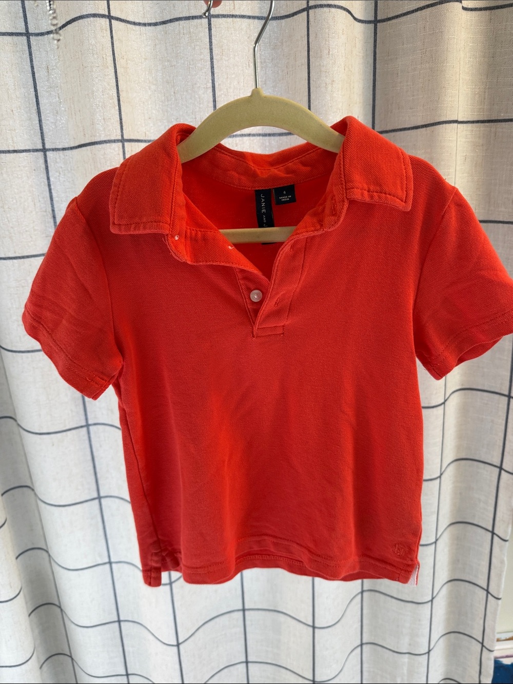 Janie and Jack Bright Red Short Sleeve Polo